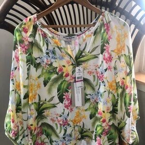 Tommy Bahama Island Soft Blouse New With Tags